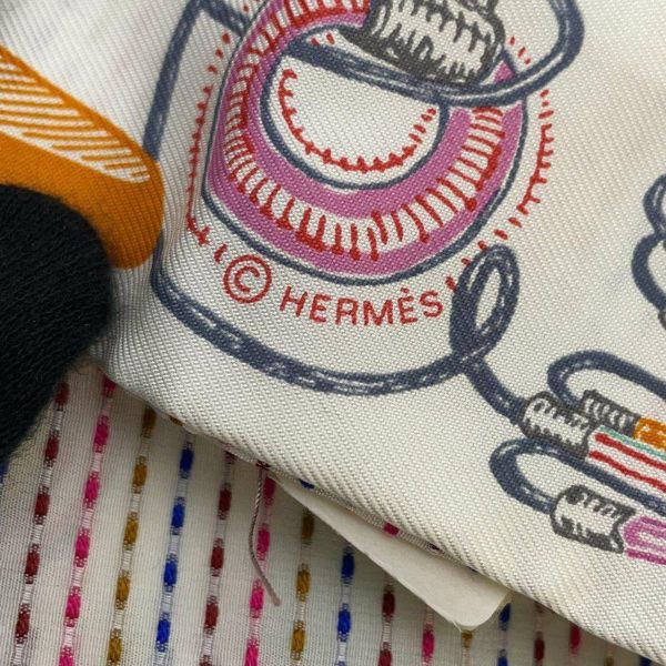 エルメス スカーフ ツイリー ポワンティエ シュバロスコープ 刺繍 HERMES シルクツイル 2023春夏