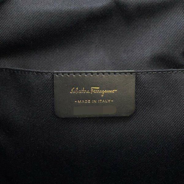 サルヴァトーレ・フェラガモ ハンドバッグ かごバッグ ガンチーニDV-21 3403 Ferragamo バッグ 黒