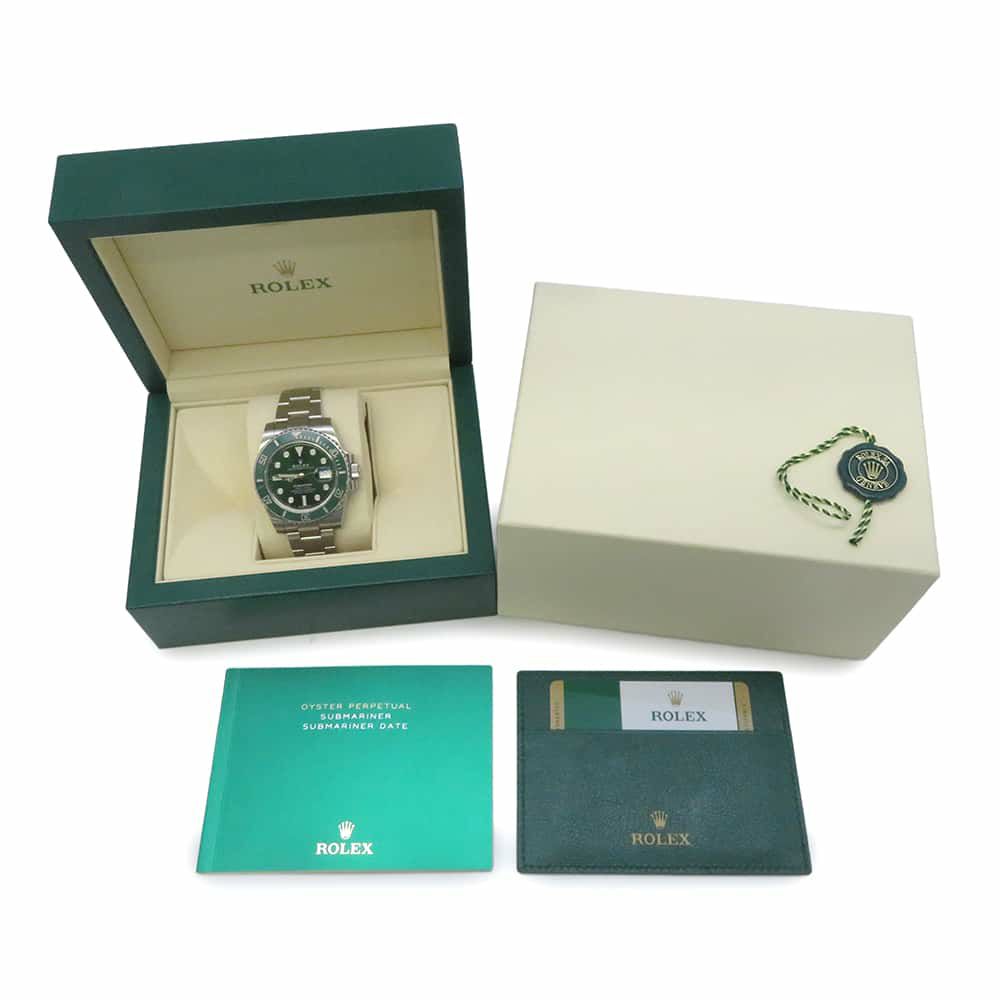 ロレックス サブマリーナ デイト ランダムシリアル ルーレット 116610LV ROLEX 腕時計 ウォッチ グリーン文字盤