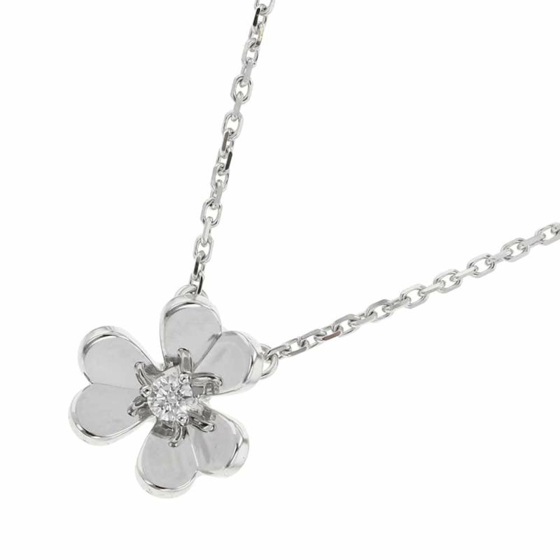 ヴァンクリーフ&アーペル ネックレス フリヴォル ペンダント ミニ ダイヤ 1P 0.05ct K18WGホワイトゴールド VCARP0J400 ジュエリー