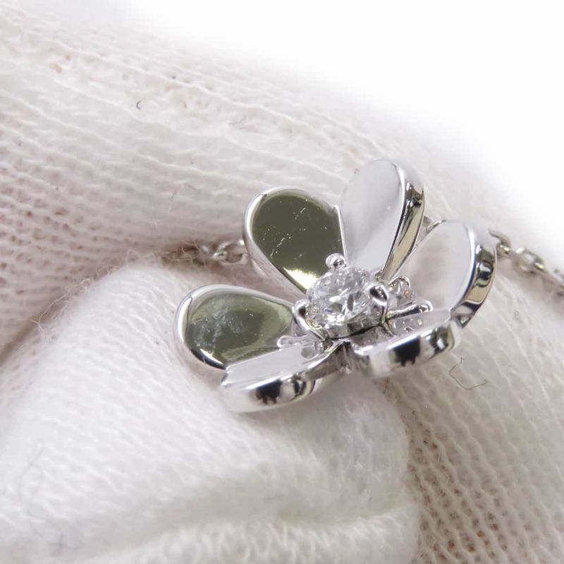 ヴァンクリーフ&アーペル ネックレス フリヴォル ペンダント ミニ ダイヤ 1P 0.05ct K18WGホワイトゴールド VCARP0J400 ジュエリー