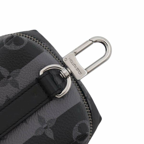 ルイヴィトン バッグチャーム モノグラム・エクリプス ポルト クレ・スクエアード ポーチ LV MADE MP3224 ブラック 黒