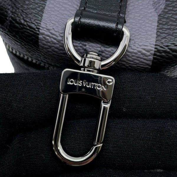 ルイヴィトン バッグチャーム モノグラム・エクリプス ポルト クレ・スクエアード ポーチ LV MADE MP3224 ブラック 黒