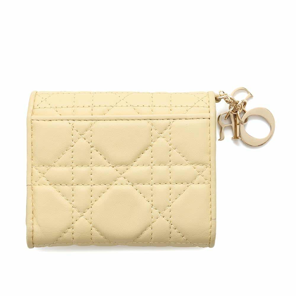 クリスチャン・ディオール 三つ折り財布 レディディオール ロータスウォレット カナージュ S0181ONMJ