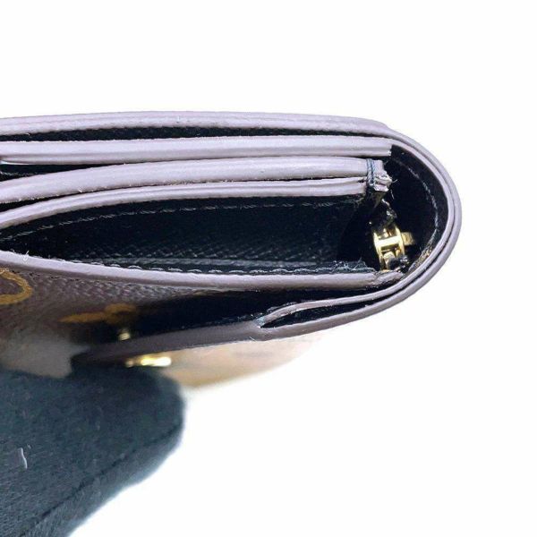 ルイヴィトン 三つ折り財布 モノグラム ポルトフォイユ・ゾエ M80725 黒 ブラック 財布