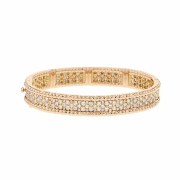 ヴァンクリーフ&アーペル ブレスレット ペルレ 3連モデル エクストラスモール ダイヤ 254P 2.99ct K18PGピンクゴールド VCARO14900