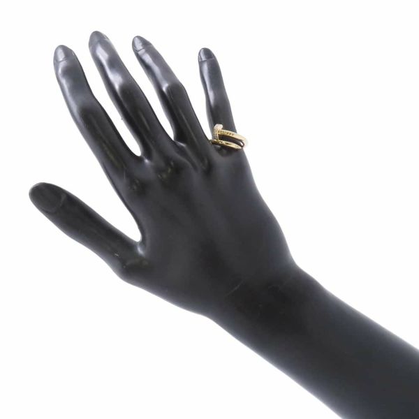 カルティエ リング ジュスト アン クル リング クラシック ダイヤ 22P 計0.13ct K18YGイエローゴールド サイズ49 B4216900 指輪