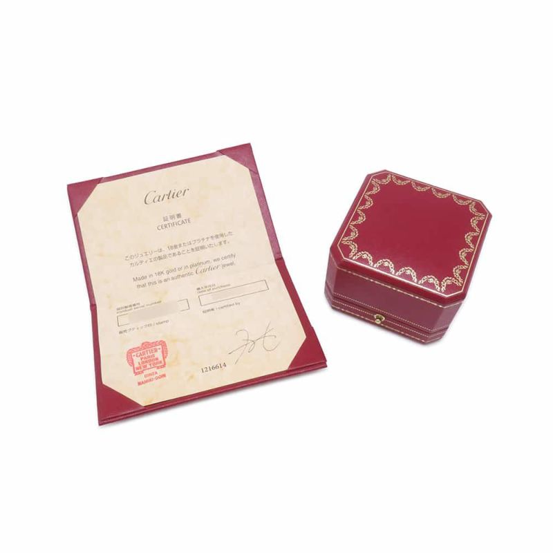 カルティエ リング ジュスト アン クル リング クラシック ダイヤ 22P 計0.13ct K18YGイエローゴールド サイズ49 B4216900 指輪