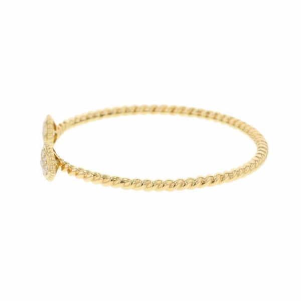 ブシュロン ブレスレット セルパンボエム ツイン モチーフ バングル ダイヤ 16P 計0.64ct K18YGイエローゴールド サイズ17 JBT00817