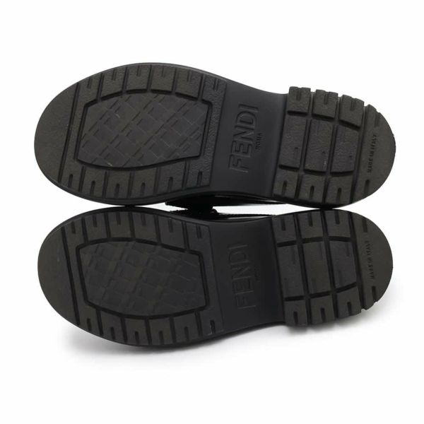 フェンディ ローファー グラフィ レザー レディースサイズ36 8D8383 FENDI 靴 黒