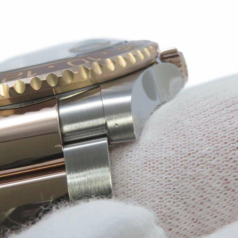 ロレックス GMTマスター2 デイト SS/K18PG 126711CHNR ROLEX 腕時計 エバーローズゴールド 黒文字盤