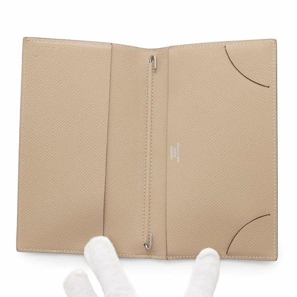 エルメス 手帳カバー アジェンダ ヴィジョン エトゥープ/グリムエット/ローズジャイプール/シルバー金具 エプソンX刻印 イニシャル入り