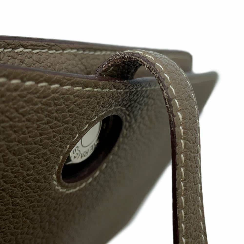 エルメス 長財布 ドゴンロング エトゥープ/シルバー金具 トゴ X刻印 HERMES 財布