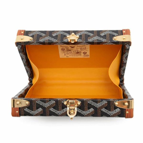 ゴヤール ショルダーバッグ ミノディエール PVC/レザー GOYARD トランク 黒