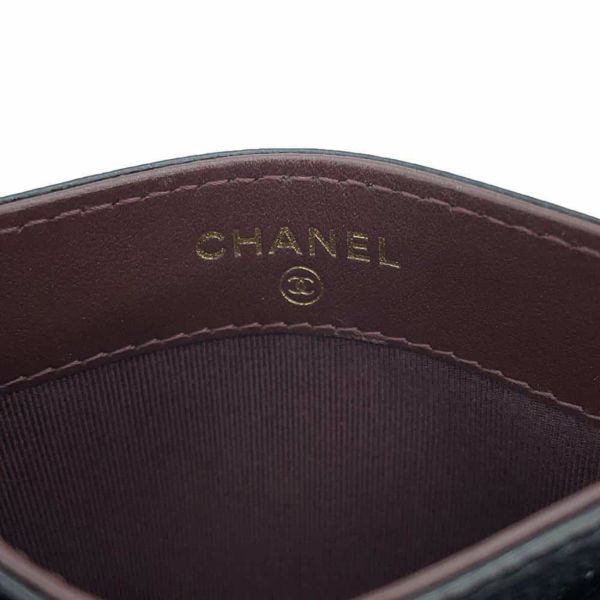 シャネル カードケース マトラッセ ココマーク キャビアスキン AP0213 CHANEL 定期入れ 名刺入れ パスケース 黒
