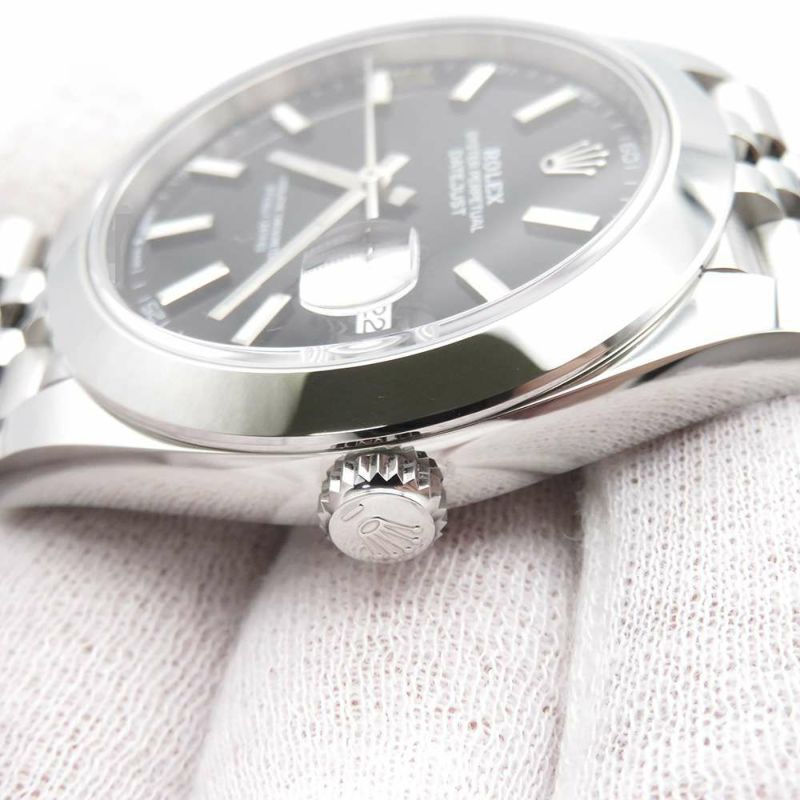 ロレックス デイトジャスト41 ランダムシリアル ルーレット 126300 ROLEX 腕時計 ブライトブラック文字盤