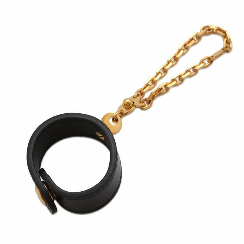 エルメス グローブホルダー ブラック/ゴールド金具 ボックスカーフ HERMES 手袋 黒