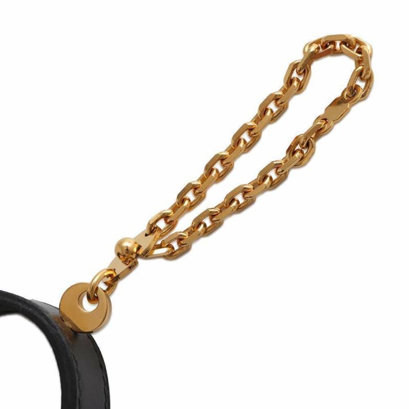 エルメス グローブホルダー ブラック/ゴールド金具 ボックスカーフ HERMES 手袋 黒