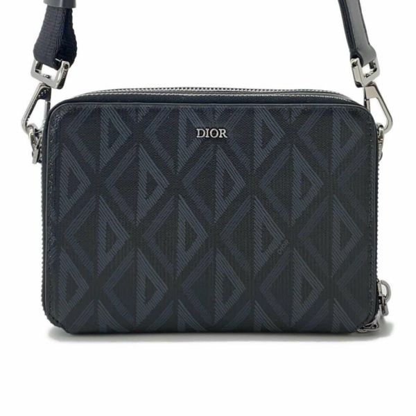 クリスチャン・ディオール ショルダーバッグ CDダイヤモンド 2ESBC119DCO Christian Dior 黒