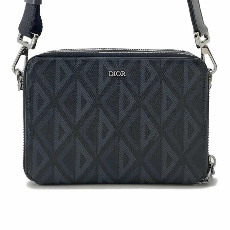 クリスチャン・ディオール ショルダーバッグ CDダイヤモンド 2ESBC119DCO Christian Dior 黒