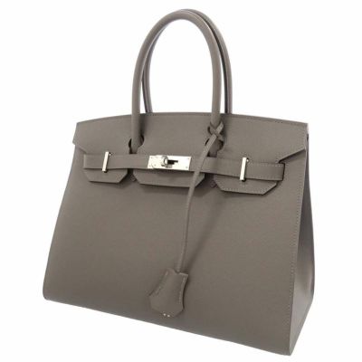 エルメス バーキン30 エトゥープ/シルバー金具 トゴ Z刻印 HERMES