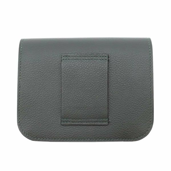 エルメス 財布 コンスタンス スリム ヴェルソ ヴェールフォンセ/ヴェールモワイヤン/ゴールド金具 エバーカラー W刻印