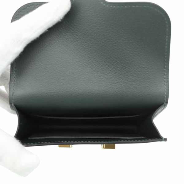 エルメス 財布 コンスタンス スリム ヴェルソ ヴェールフォンセ/ヴェールモワイヤン/ゴールド金具 エバーカラー W刻印
