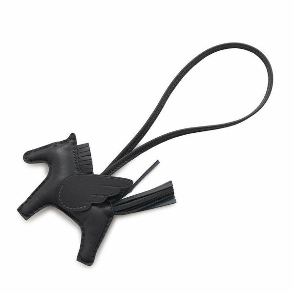 エルメス バッグチャーム ロデオPM ペガサス アルドワーズ ラムスキン W刻印 HERMES チャーム