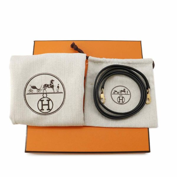 エルメス ハンドバッグ ミニケリードゥ 外縫い ブラック/ゴールド金具 エプソン W刻印 2wayショルダー 黒