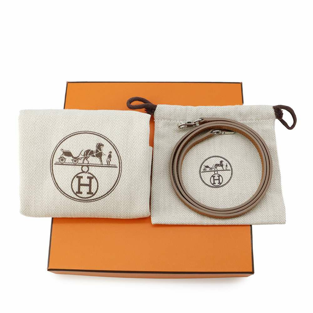 エルメス ミニケリードゥ 外縫い トリコロール クレ/モーヴペール/ゴールド/シルバー金具 エプソン B刻印