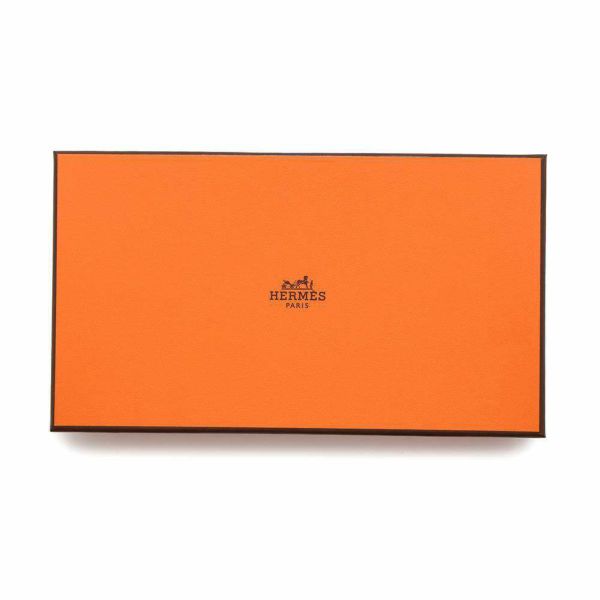 エルメス 長財布 アザップロング シルクイン ブラック/シルバー金具 エプソン W刻印 財布 黒
