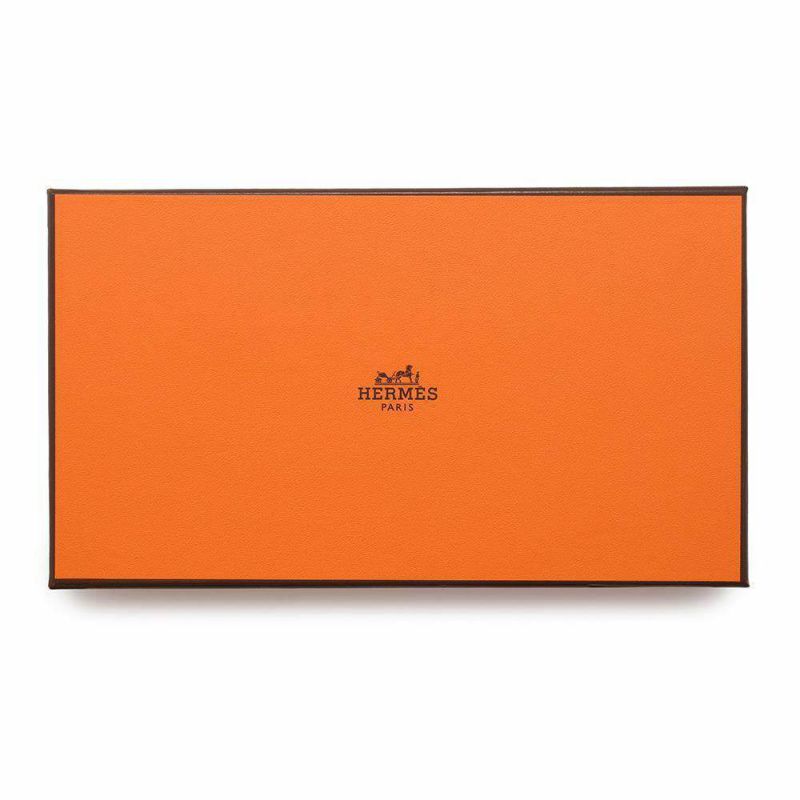 エルメス 長財布 アザップロング シルクイン エトゥープ/シルバー金具 エプソン W刻印 財布