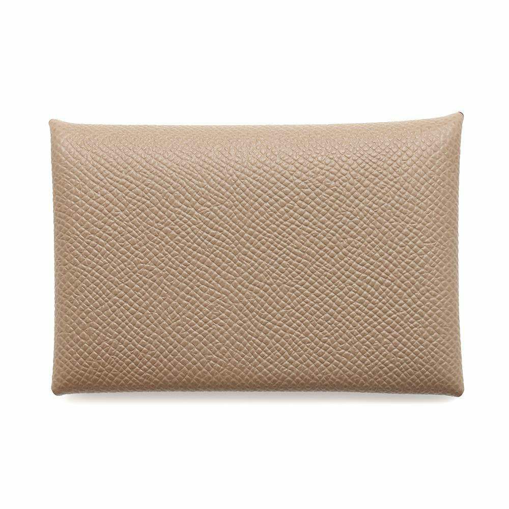 エルメス カードケース カルヴィ エトゥープ エプソン W刻印 HERMES 名刺入れ