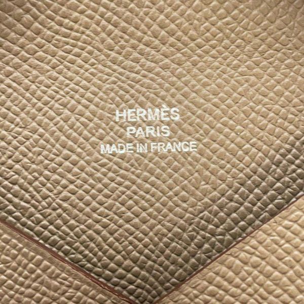 エルメス カードケース カルヴィ エトゥープ エプソン W刻印 HERMES 名刺入れ