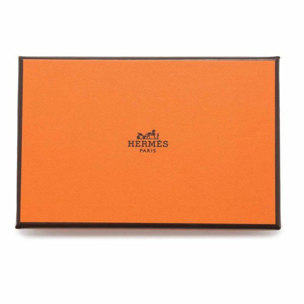 エルメス カードケース カルヴィ エトゥープ エプソン W刻印 HERMES 名刺入れ