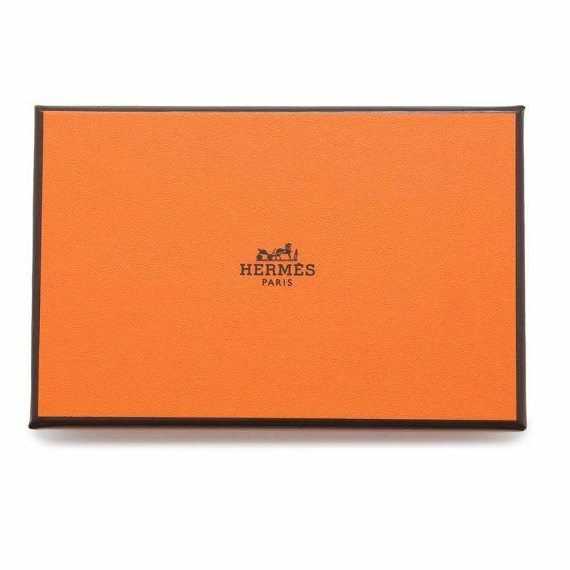 エルメス カードケース カルヴィ エトゥープ エプソン W刻印 HERMES 名刺入れ