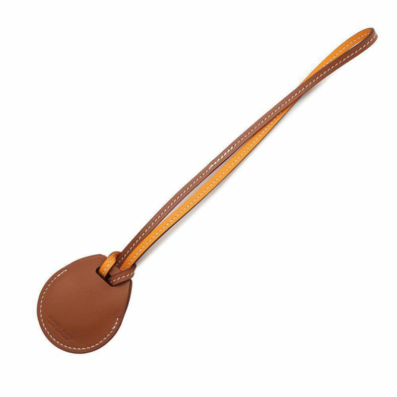 エルメス エアタグ AirTag バッグチャーム アップル ゴールド/ジョーヌドール スイフト HERMES バッグアクセサリー