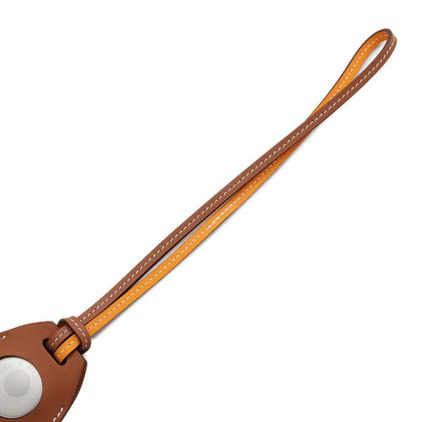 エルメス エアタグ AirTag バッグチャーム アップル ゴールド/ジョーヌドール スイフト HERMES バッグアクセサリー