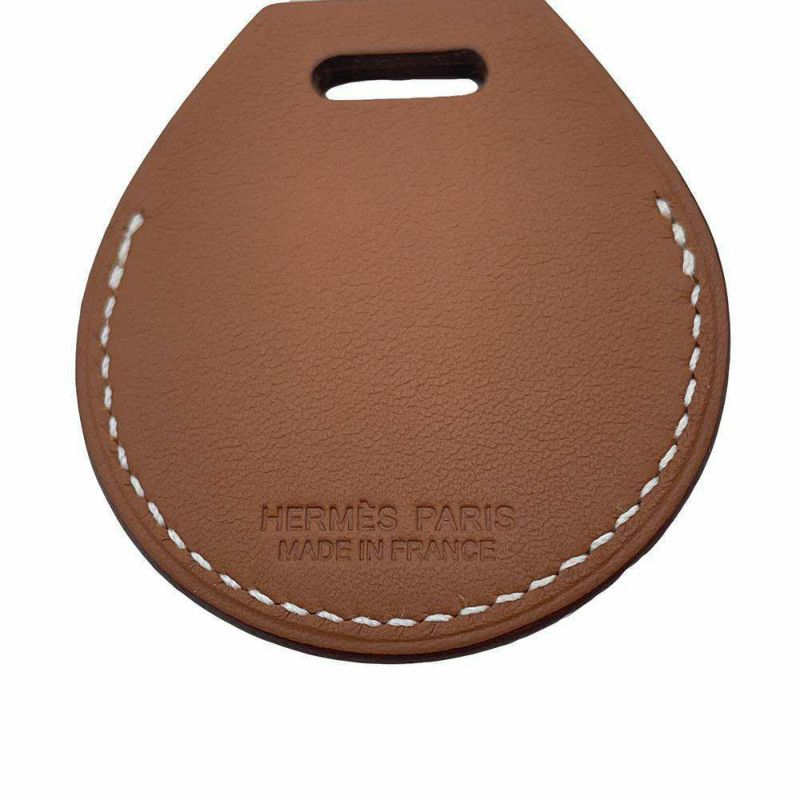 エルメス エアタグ AirTag バッグチャーム アップル ゴールド/ジョーヌドール スイフト HERMES バッグアクセサリー