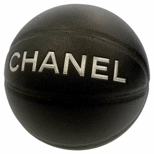 シャネル バスケットボール ココマーク ロゴ サイズ7号 CHANEL 黒 ボール チェーン ハーネス ショルダー付き