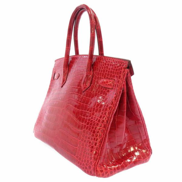 エルメス バーキン30 ブレイズ/シルバー金具 ポロサスシャイン □H刻印 HERMES Birkin ハンドバッグ