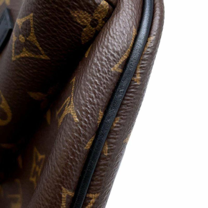 ルイヴィトン ボディバッグ モノグラム・マカサー クリストファー・バムバッグ M45337 ヴィトン メンズ ブラック 黒