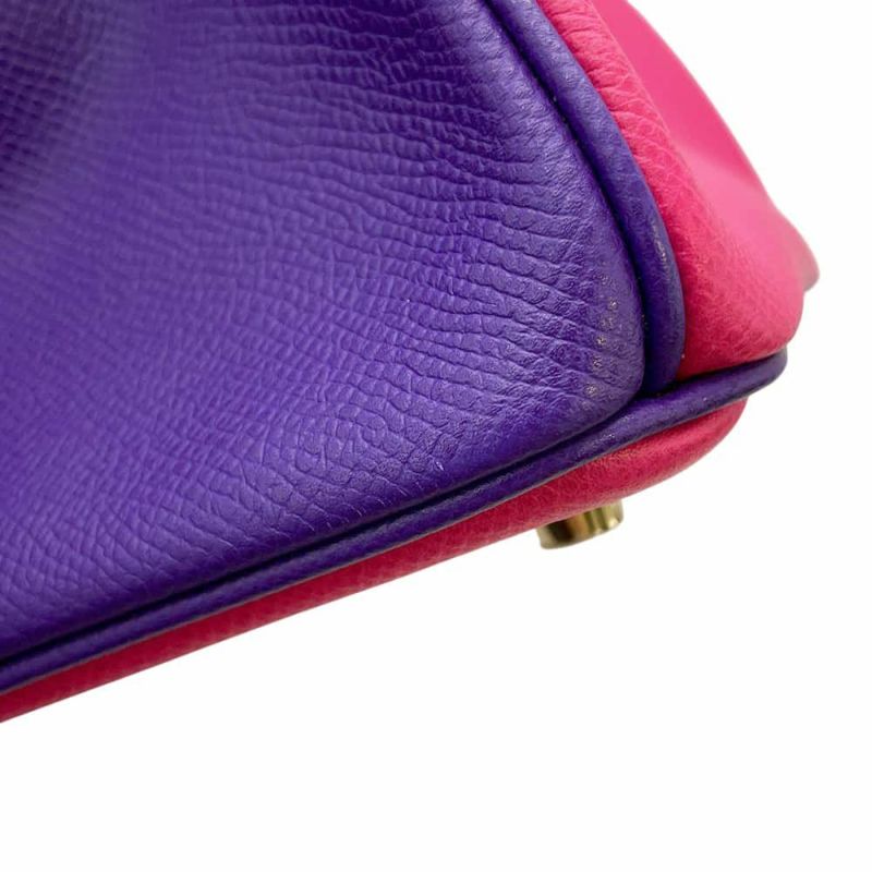 エルメス バーキン30 ローズショッキング/エトゥープ/ウルトラバイオレット/マットゴールド金具 エプソン X刻印 SPO HERMES Birkin