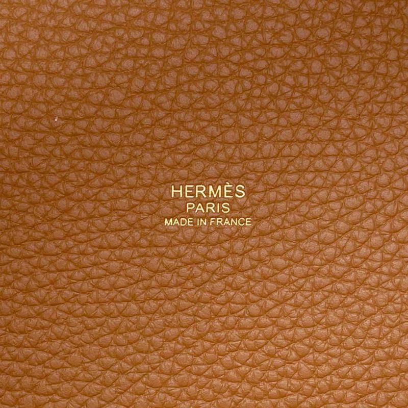 エルメス ハンドバッグ ピコタンロックMM ゴールド/ゴールド金具 トリヨンクレマンス W刻印