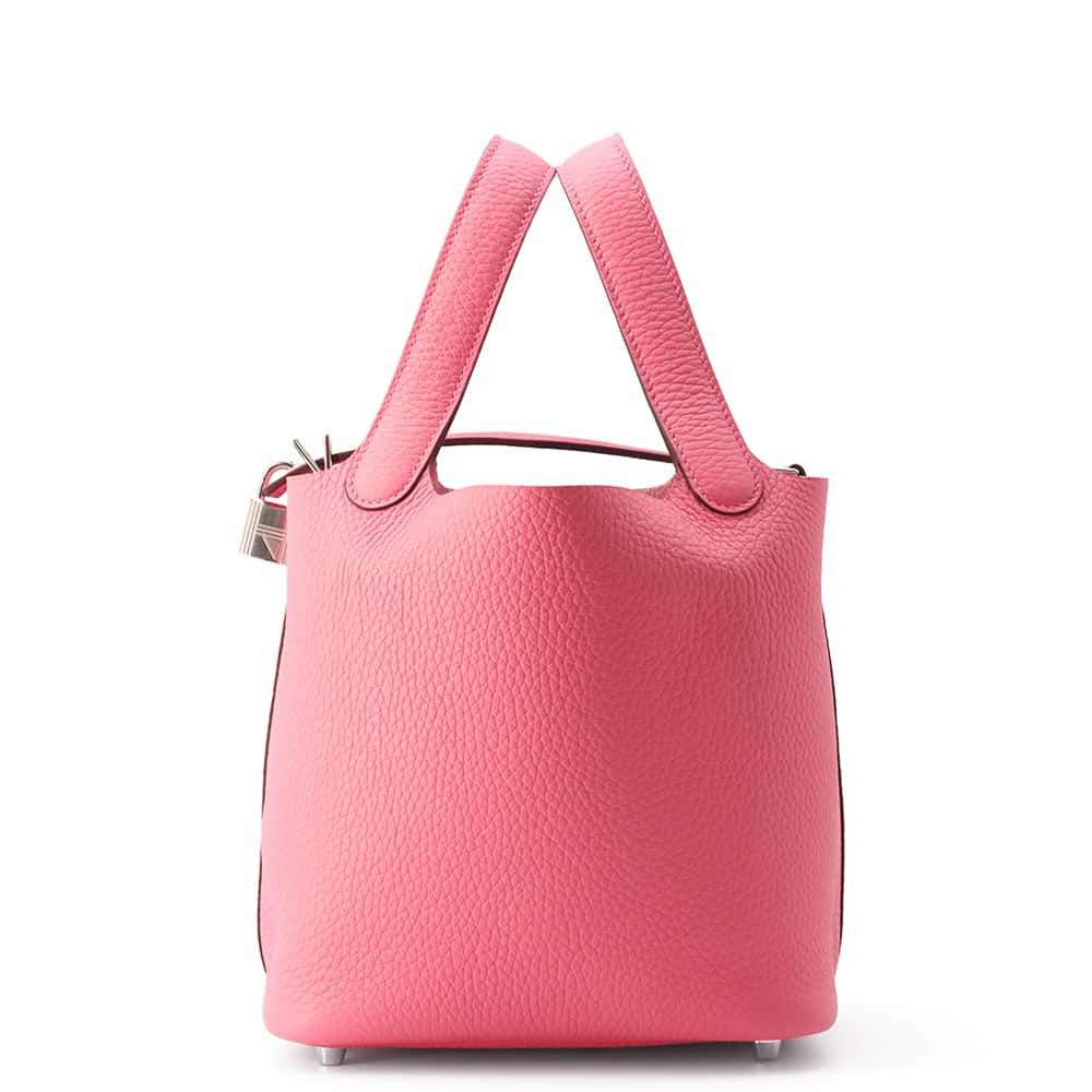 エルメス ハンドバッグ ピコタンロックPM ローズアザレ/シルバー金具 トリヨンクレマンス W刻印