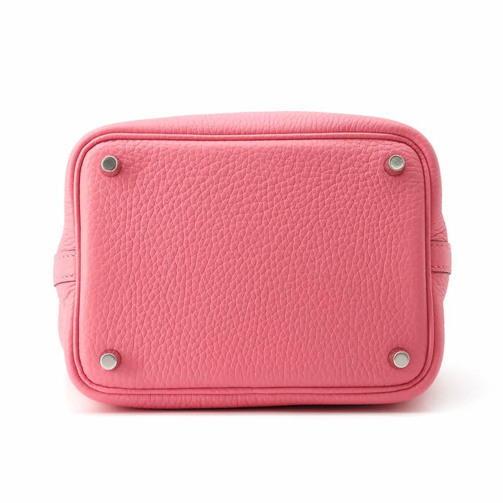 エルメス ハンドバッグ ピコタンロックPM ローズアザレ/シルバー金具 トリヨンクレマンス W刻印