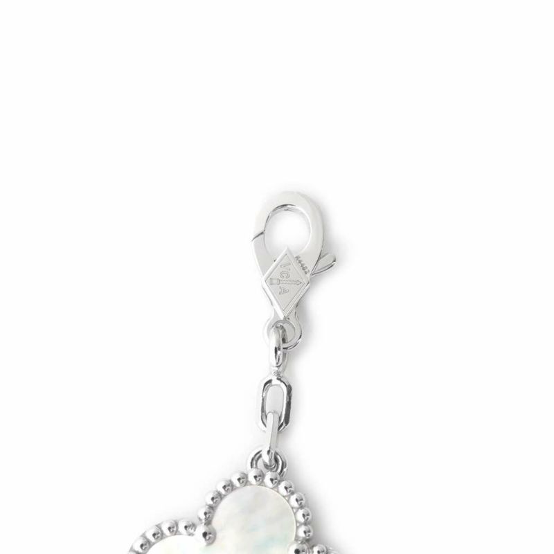 ヴァンクリーフ＆アーペル ブレスレット ヴィンテージ アルハンブラ 5モチーフ マザーオブパール K18WGホワイトゴールド VCARF48400