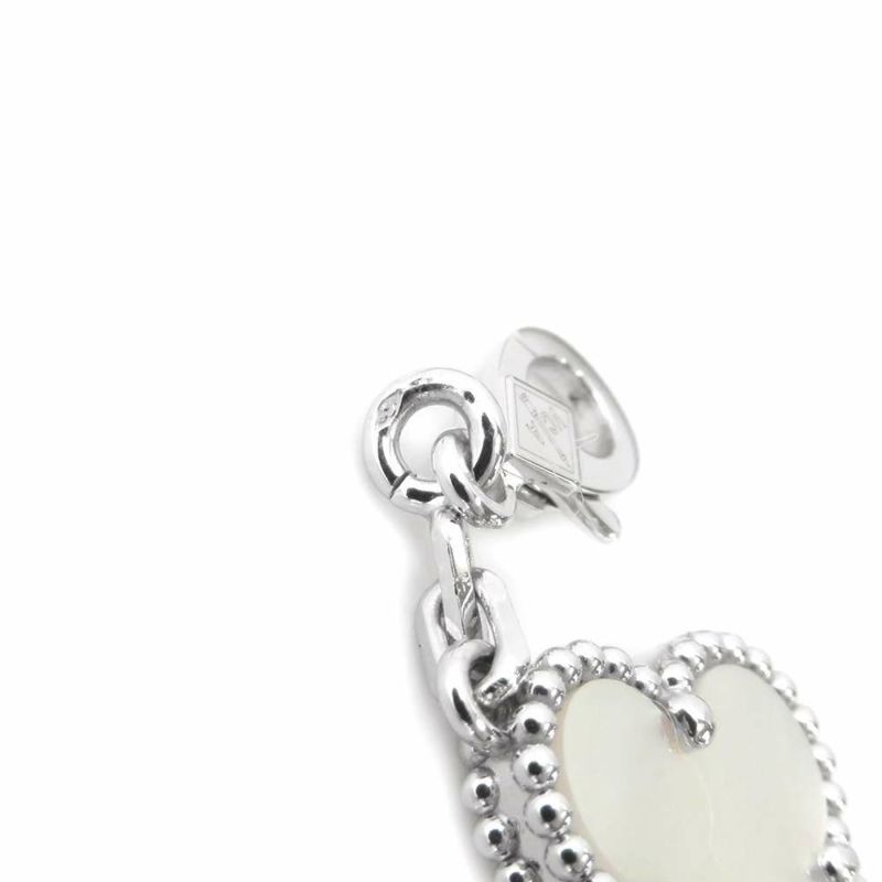 ヴァンクリーフ＆アーペル ブレスレット ヴィンテージ アルハンブラ 5モチーフ マザーオブパール K18WGホワイトゴールド VCARF48400