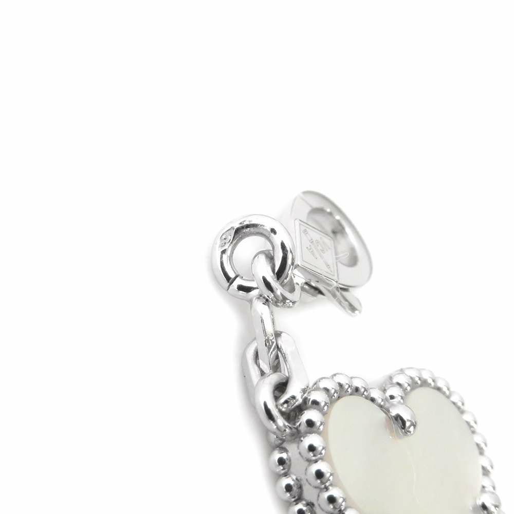 ヴァンクリーフ＆アーペル ブレスレット ヴィンテージ アルハンブラ 5モチーフ マザーオブパール K18WGホワイトゴールド VCARF48400