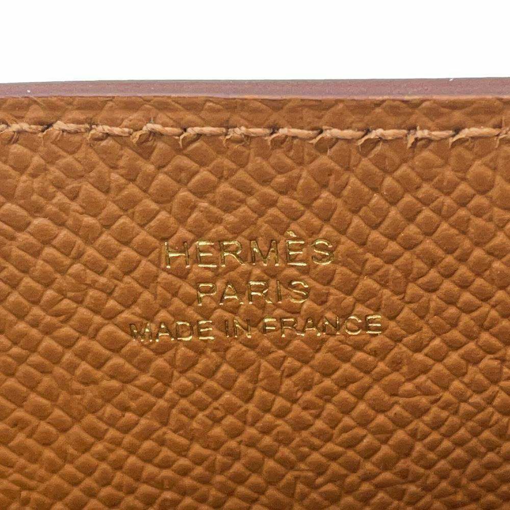 エルメス フォンケース ウェイ ゴールド/ナタ/オレンジ/ゴールド金具 エプソン U刻印 フォンショルダー